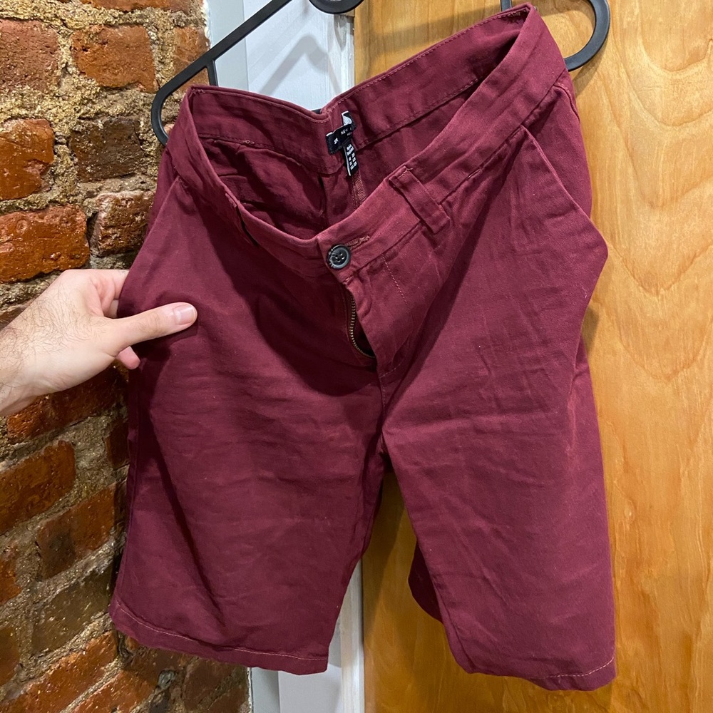 Nice wine red short for men